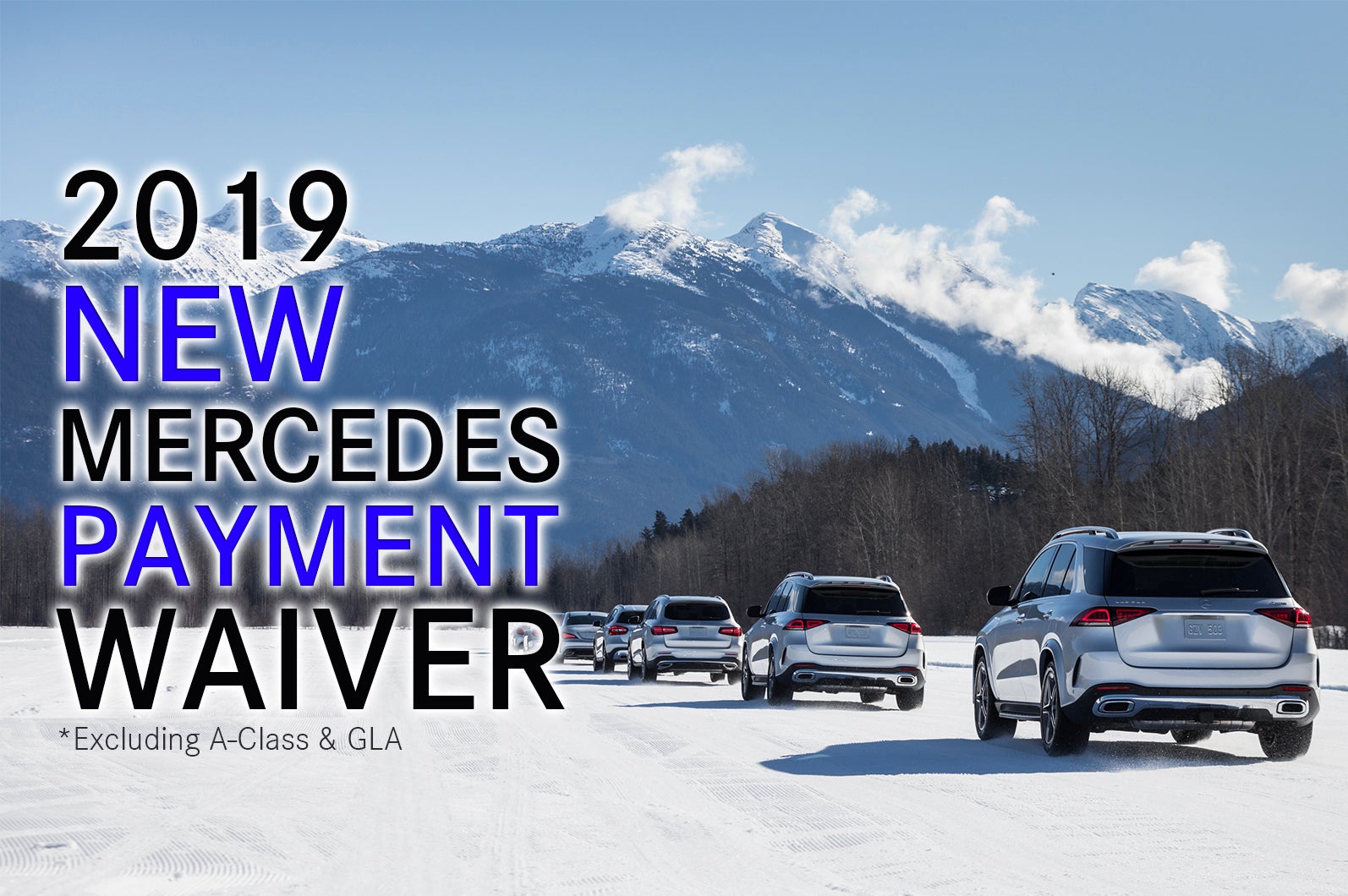 2019 New Mercedes-Benz Payment Waiver