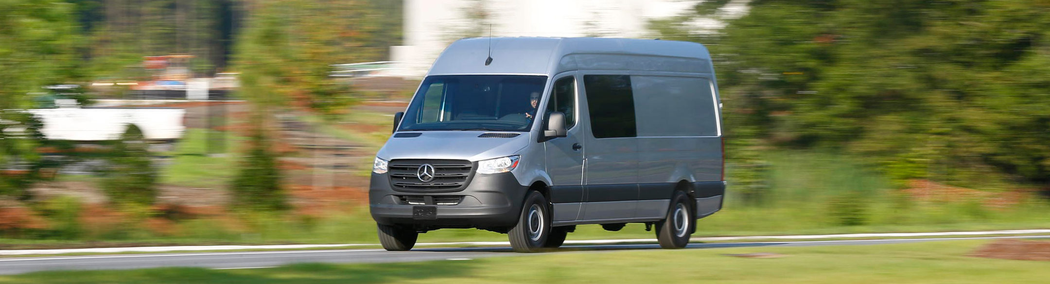 Mercedes Benz Sprinter on the road