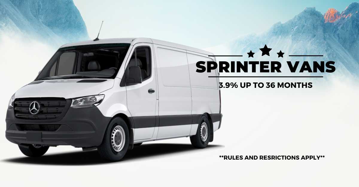 Check Out Our Specials On Sprinter Vans