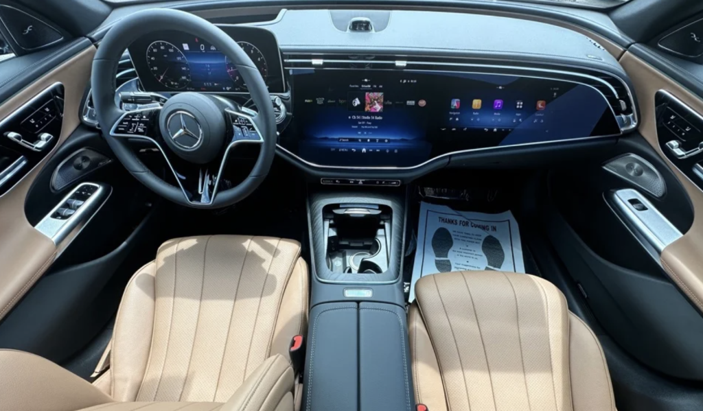 interior of 2024 Mercedes e350