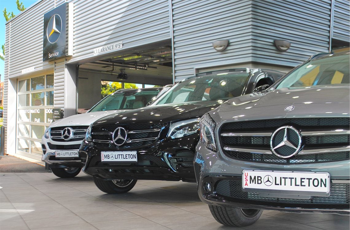 Mercedes-Benz of Littleton fleet of service loaners